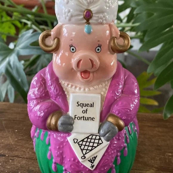 RARE Vintage Enesco Marjorie Sanat “Squeal of Fortune” Piggy Bank. - Picture 2 of 9